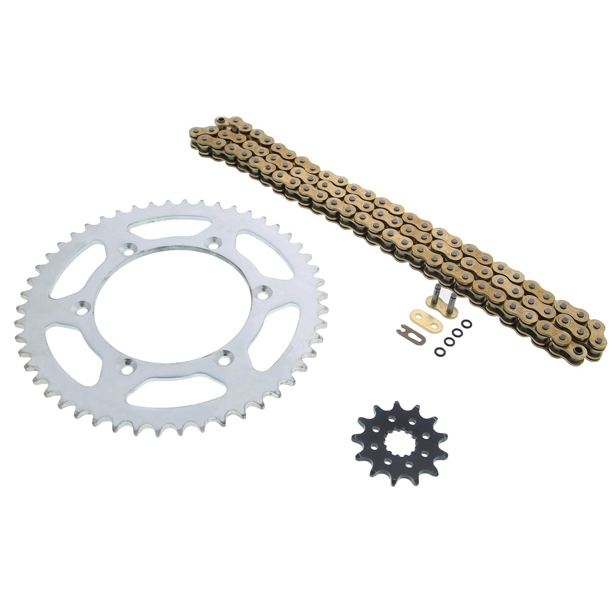 Fits Yamaha 99-14 Yz250 99-01 Wr400f Gold O Ring Chain Sprocket Silver 13 50 114l