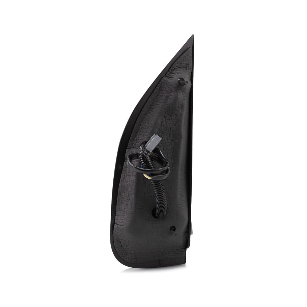 Ford E-150 Econoline 1992 To 2002 Passenger Side Door Mirror Power Glass Manual Folding Textured Black Replacement For