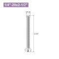 12 Pcs 1 4 Inches-20x2-1 2 Inches Machine Screw Phillips Pan Cross Head Fasteners Bolts 304 Stainless Steel Silver For Wall