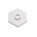 Prime-line U 9275 5 In Rigid Vinyl White Self Adhesive Concave Wall Protector Single Pack 