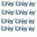 20pcs M12 Carbon Steel Captive Cage Nut Silver Tone For Server Shelf Cabinet 