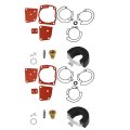 2 Pack 438996 Carburetor Repair Kit With Float Replacement For Evinrude Johnson Omc Brp V4 V6 90hp 100hp 105hp 115hp 150hp 