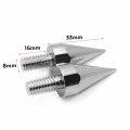 Httmt- 10pcs Universal M8 8mm Chrome Windscreen Fairing Spike Bolt Kit Stud Compatible With Cbr Gsxr Yzf Fairing Pattern P N