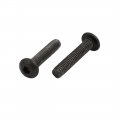 Uxcell 4pcs M4x20mm 10 9 Grade Hex Socket Reverse Left Hand Thread Screw Bolt Black