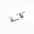 1x Oem Lt Letter Nameplate Emblem Badge Replacement For Silverado Sierra Tahoe Suburban Glossy 2019-2025 Chrome