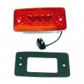 Fortpro 4-9 16 X 2-1 4 Red Cab Led Light With 3 Leds And Lens F235263 
