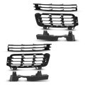 Front Bumper Grille Grill Insert For 2013 2014 2015 2016 2017 Land Rover Range Lr046709 Black 