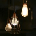 Feit Electric Vintage Exposed Filament Smoke Glass Led At19 With A Medium E26 Base Light Bulb 60w Equivalent 10 Year Life 300