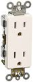 Morris 82211 Industrial Grade Decorative Duplex Receptacle 15 Amp Current 125v White 