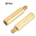 Uxcell 50pcs M2 11 3mm Brass Round Straight Pcb Pillar Female Thread Standoff Spacer