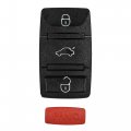 Hqrp 3 Buttons Panica Key Fob Compatible With Volkswagen Vw Beetle 2000 2001 2002 00 01 02 Button Pad Repair Folding Flip