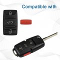 Hqrp 3 Buttons Panica Key Fob Compatible With Volkswagen Vw Beetle 2000 2001 2002 00 01 02 Button Pad Repair Folding Flip
