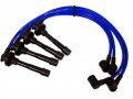 Vms Racing 92-00 10 2mm High Performance Engine Spark Plug Wires Wire Set In Blue Compatible With Honda Del Sol Civic Si Vti