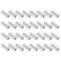 32pcs Aluminum Spacers 5mm Id X 10mm Od 25mm Length Screw Standoff Bushing Plain Finish Unthreaded Metal Round Spacer For M5 