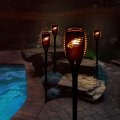 Sporticulture Philadelphia Eagles 36 Inch Tall Led Torch Light-emulates Flickering Flames-auto On Off Outdoor Waterproof 