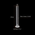 Uxcell M2 X 20mm Plastic Phillips Machine Screws Pc Flat Head Bolts Transparent 25pcs