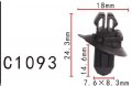 Autobahn88 Rear Door Body Trim Flare Panel Clip Compatible With Toyota Prado 120 Oem 7539360030 Pack Of 20