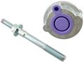 H14356 Professional Grade Low Frequency Disc Brake Caliper Noise Damper Rear Gray Metal One Size 