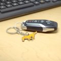 Ford Mustang In Yellow 3d Pony Die-cut Metal Key Chain Key-charm Official Licensed