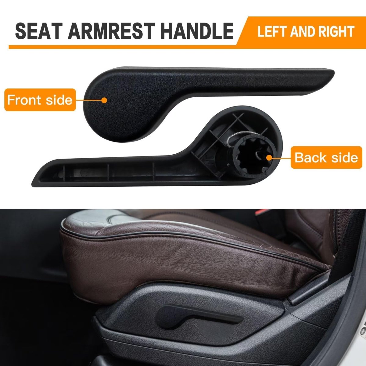 Driver Passenger Seat Recliner Adjust Handle For 2007-2013 Chevy Chevrolet Avalanche Silverado Suburban G Mc Sierra Yukon