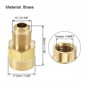 Uxcell Brass Pipe Fitting 1 2 -20unf Flare Male To 4npt Female Thread Tubing Adapter Hose Connector For Air Conditioner
