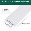 Uxcell Floor Edging Trim Strip Self Adhesive 3 Wide Pvc Flat Laminate Door Cover For Doorway Width Less Than Inch White 9 84ft