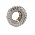 Uxcell 12pcs 3 8 -16 Unc Thread 304 Stainless Steel Hex Serrated Flange Nut Fastener