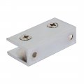 Uxcell Glass Shelf Bracket Adjustable Stainless Steel Door Cabinet Clamp Clip Holder Rectangle For 8-10mm Thick 53x27x15mm 1pcs