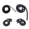 4pcs Black Top Weatherstrip Seals Bedside To Cap Set Kit Replacement For Blazer 1987-1991 Jimmy 1976-1991 