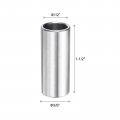 Uxcell 5pcs Stainless Steel Spacer 1 2 Bore X 5 8 Od-1 Length Screw Standoff Bushing Plain Finish Round Metal For 1 Screws