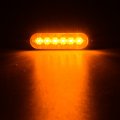 Astra Depot 4x 6-ledx 12-led Amber Flashing Warning Emergency Beacon Caution Strobe Light And 8x 24-led Round 4 White 4 Red