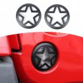 Rt-tcz For Wrangler Jk Front Turn Signal Light Cover Guard Aluminum Star Blinker Jeep Jku 2007-2017 2pcs 