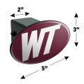 West Texas A M Primary Logo Oval Tow Hitch Cover Trailer Plug Insert 2