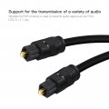 6 Ft 2 M Digital Fiber Optical Optic Audio Cable 3pcs Black For Mini Disc Dat