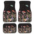 Toaddmos Universal Fit Carpets For Car Floral Butterfly Mushroom Automotive Floor Mat Most Vehicles Auto Driver Foot Pads Full 