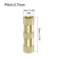 Knurled Insert Nuts 15pcs M4 X 20mm L 6mm Od Thread Printing Brass Female Threadeds Heat Set Insert Embedment