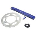 Blue Chain And Sprocket Kit 12 52 116l For Yamaha Yz125 2005 To 2014 Wr250f 2007 2013 Silver Steel Sprockets