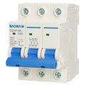 Baomain 3 Pole Miniature Circuit Breaker Dz47-63 63a 400v 4 Ka Ac 3p Din Rail Mount Mcb C63 63 Amp