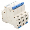 Baomain 3 Pole Miniature Circuit Breaker Dz47-63 63a 400v 4 Ka Ac 3p Din Rail Mount Mcb C63 63 Amp