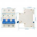 Baomain 3 Pole Miniature Circuit Breaker Dz47-63 63a 400v 4 Ka Ac 3p Din Rail Mount Mcb C63 63 Amp
