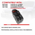 Oe Style Driver Side Master Power Window Control Switch Compatible With Chevy Classic Malibu Cutlass Sedan 97-05