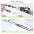 Uxcell Rectangular Hose Clamps 6 X 3 304 Stainless Steel Square Duct Pipe Clamp For Ducting Securing Cable And Bridge Project