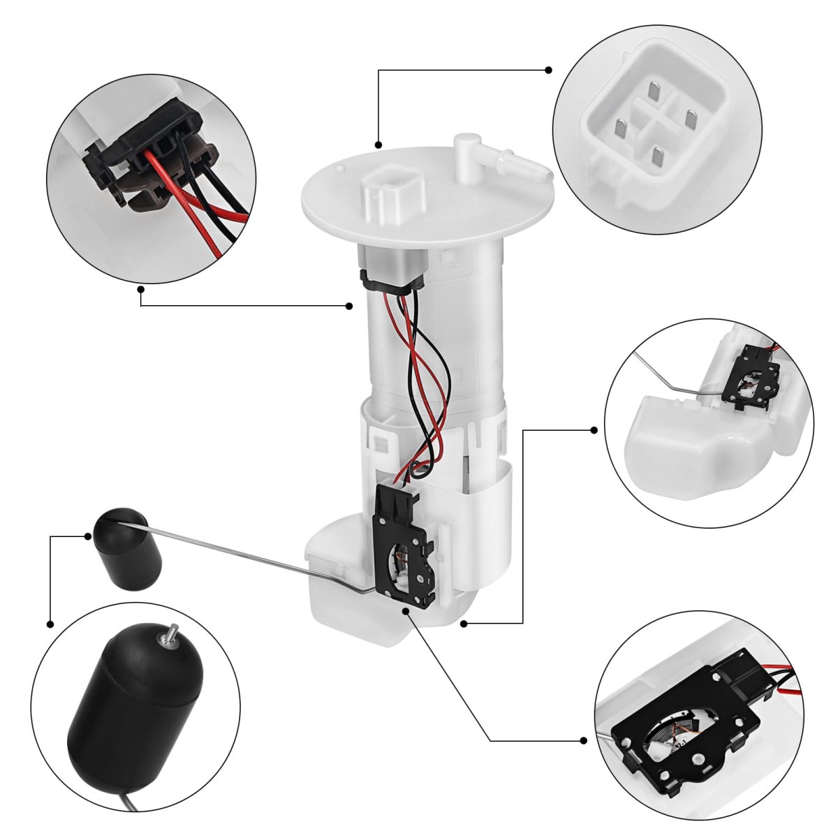 Fuel Pump Assembly With O-ring For Kawasaki Mule Sx Tery-x 4000 4010 750 Kaf400 Kaf620 Krf750 2009-2023 O E M 49040-0718