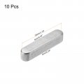 Uxcell 10pcs Round Ended Feather Key 6 X 30mm Stainless Steel Parallel Drive Shaft Stock For Type Fastening Connection
