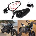 Rich Choices Universal Black Motorcycle 22mm 7 8 Bar End Rear View Mirrors Grom Msx125 Cb500f Z125 Pro Z650 Z750 Z800 Z900