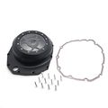 Httmt- Black Glass Engine Clutch Cover For 1999-2020 Suzuk Gsxr1300 Hayabusa P N Mt313-001a-bk Gasket 