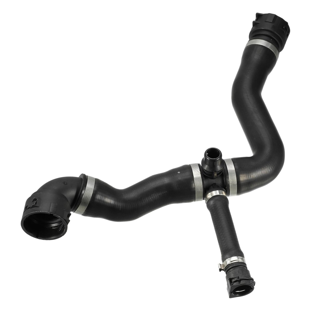 Radiator Engine Coolant Hose 17127566031 For Bmw 118i 2012 2013 And 120i 2006 Black Rubber Cooler Pipe