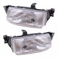 Brock Replacement Driver And Passenger Headlights For 1991-1996 Escort F1cz13008b F1cz13008a 