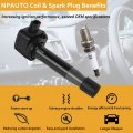 Ignition Coil Pack Spark Plugs Replacement For 3 5 5l V6 2008 2009 2010 2011 2012 Honda Accord 2008-2017 Odyssey 7 7l 2009-2014