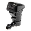 Windshield Washer Nozzle Ford Focus 2008 To 2011 Black Plastic 0 118 In Hose Port Diameter Replacement For 8s4z17603-aa 